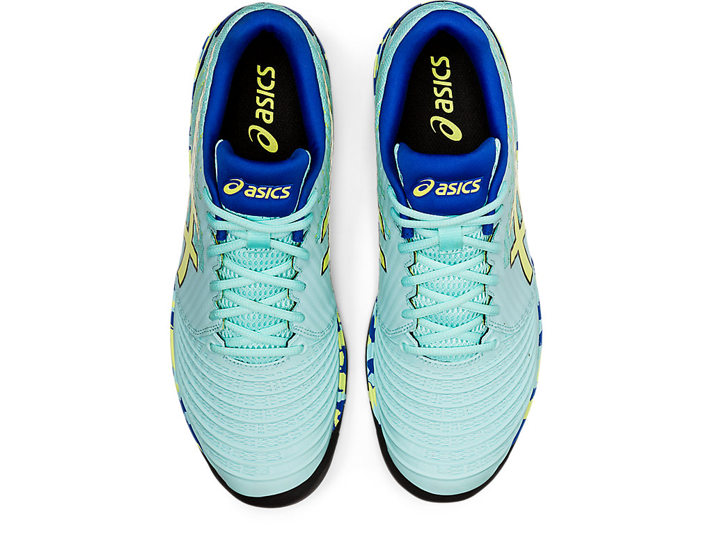 Blue / Yellow Asics Field Ultimate Ff L.E. Women's Hockey Shoes | UHSZ-84932