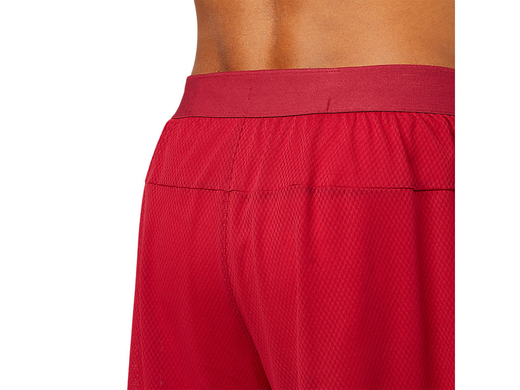 Burgundy / Red Asics Ventilate Men's Shorts | HOJM-92186