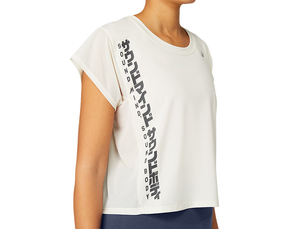 Deep Grey Asics Run Women's Short Sleeve Tops | RAJW-49863