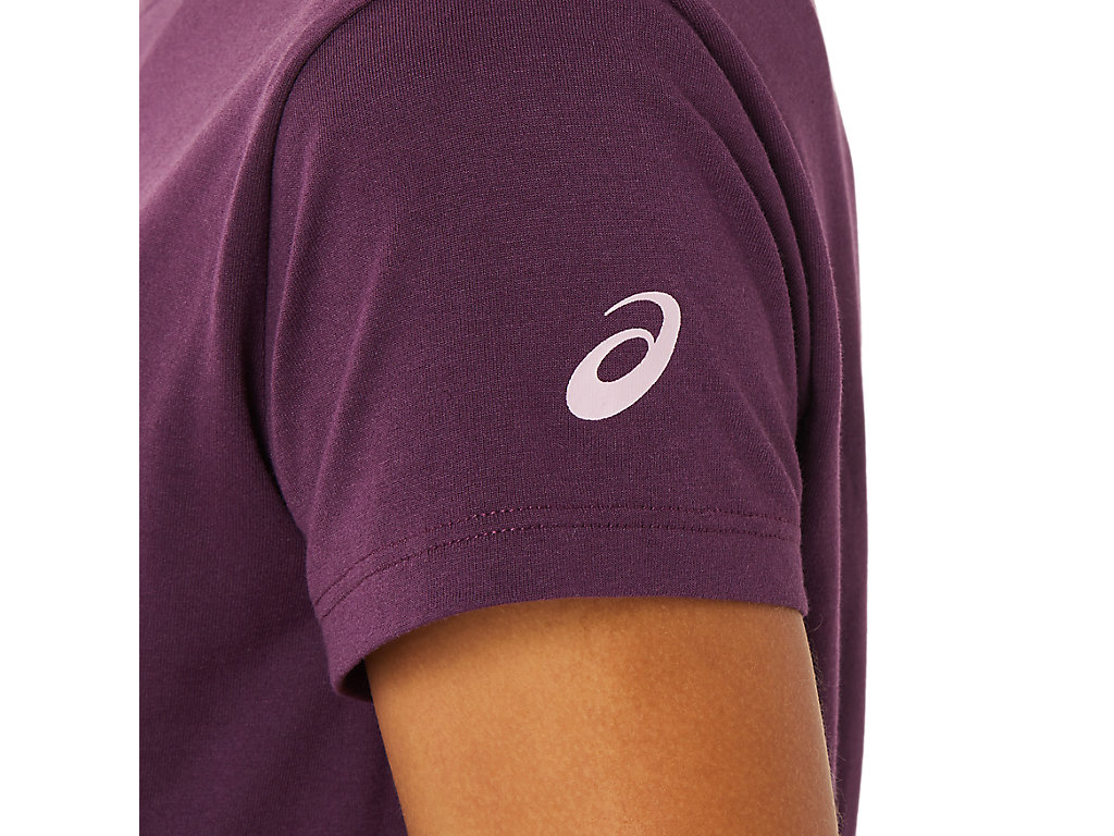 Deep Purple Asics Sakura Women's Short Sleeve Tops | QFPZ-91786