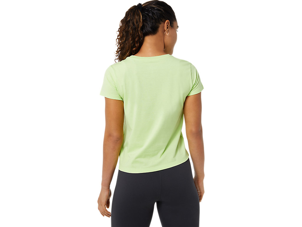 Light Green / Deep Grey Asics Tiger Women's Short Sleeve Tops | BPEH-39521