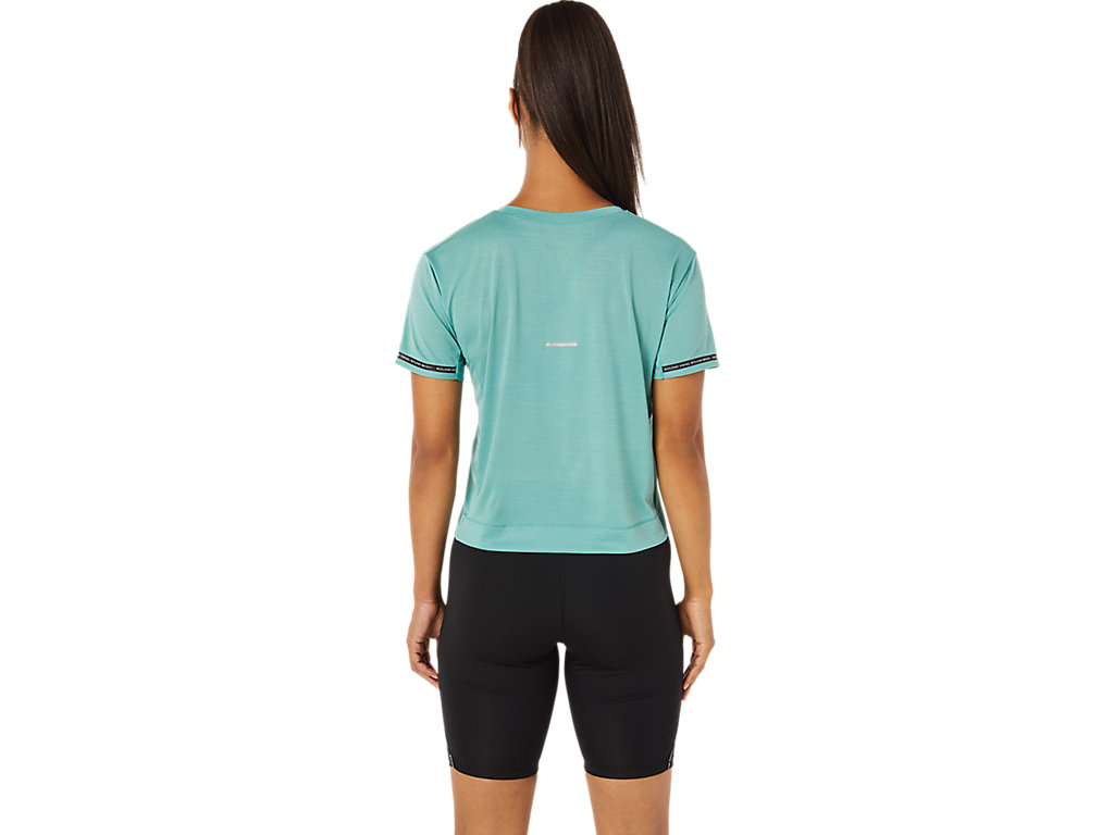 Olive Asics Race Women's Short Sleeve Tops | IVNF-82304