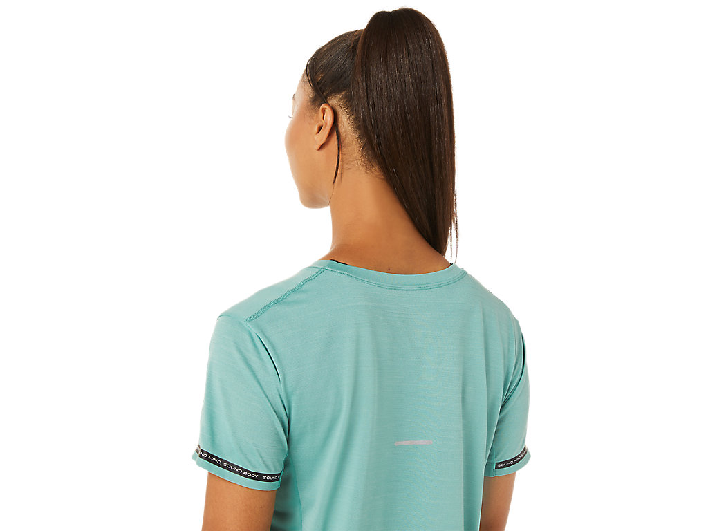 Olive Asics Race Women's Short Sleeve Tops | IVNF-82304