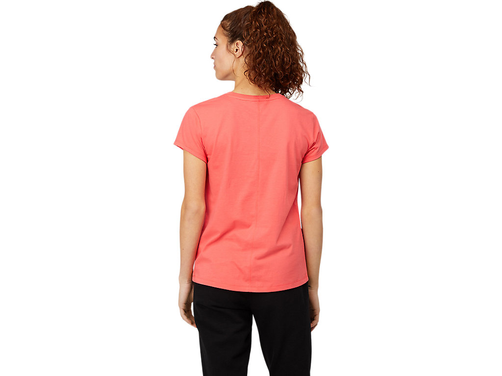 Pink Asics Smsb Graphic Ii Women's Short Sleeve Tops | TJPM-14023