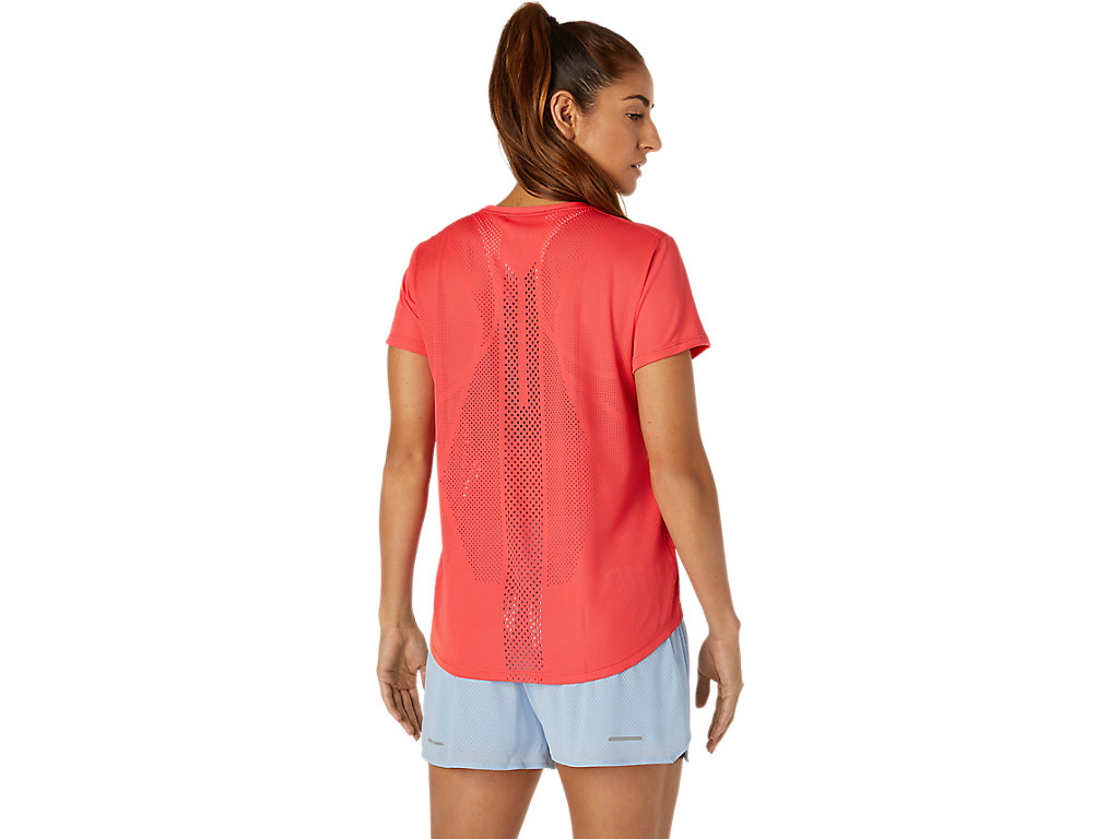 Pink Asics Ventilate Women's Short Sleeve Tops | JUAH-23069