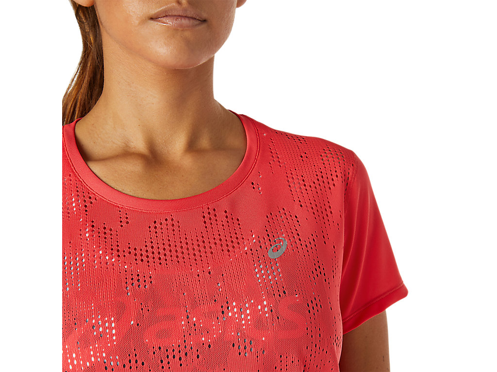 Pink Asics Ventilate Women's Short Sleeve Tops | JUAH-23069