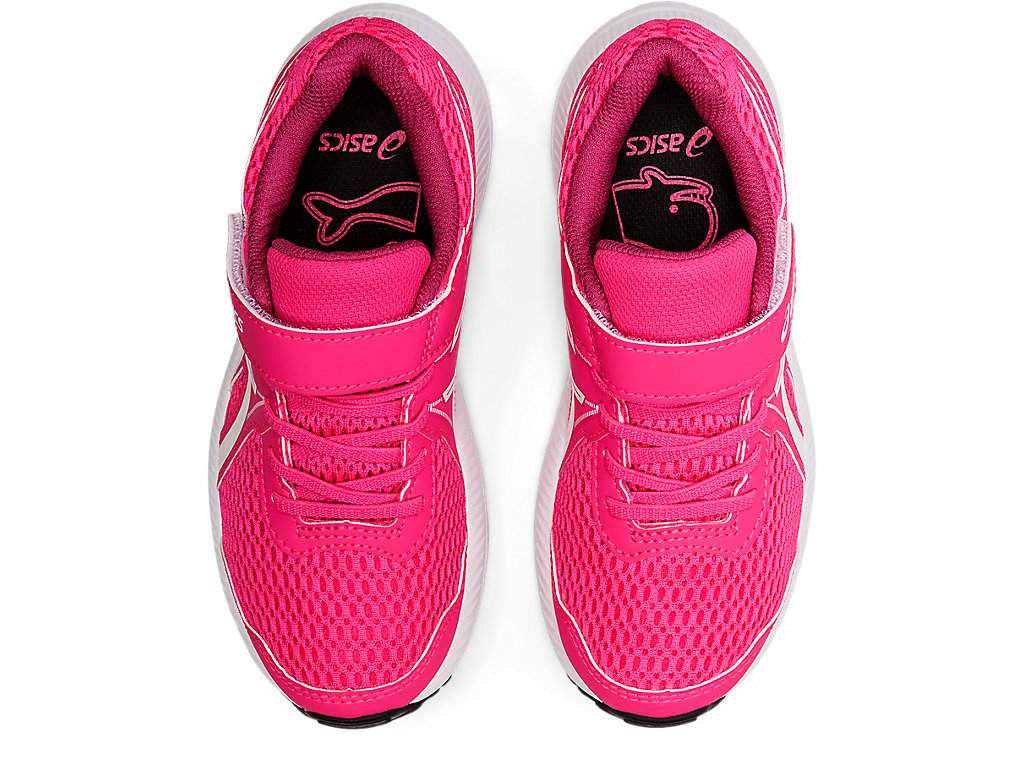 Pink / White Asics Contend 7 Ps Kids' Running Shoes | TYLR-68304