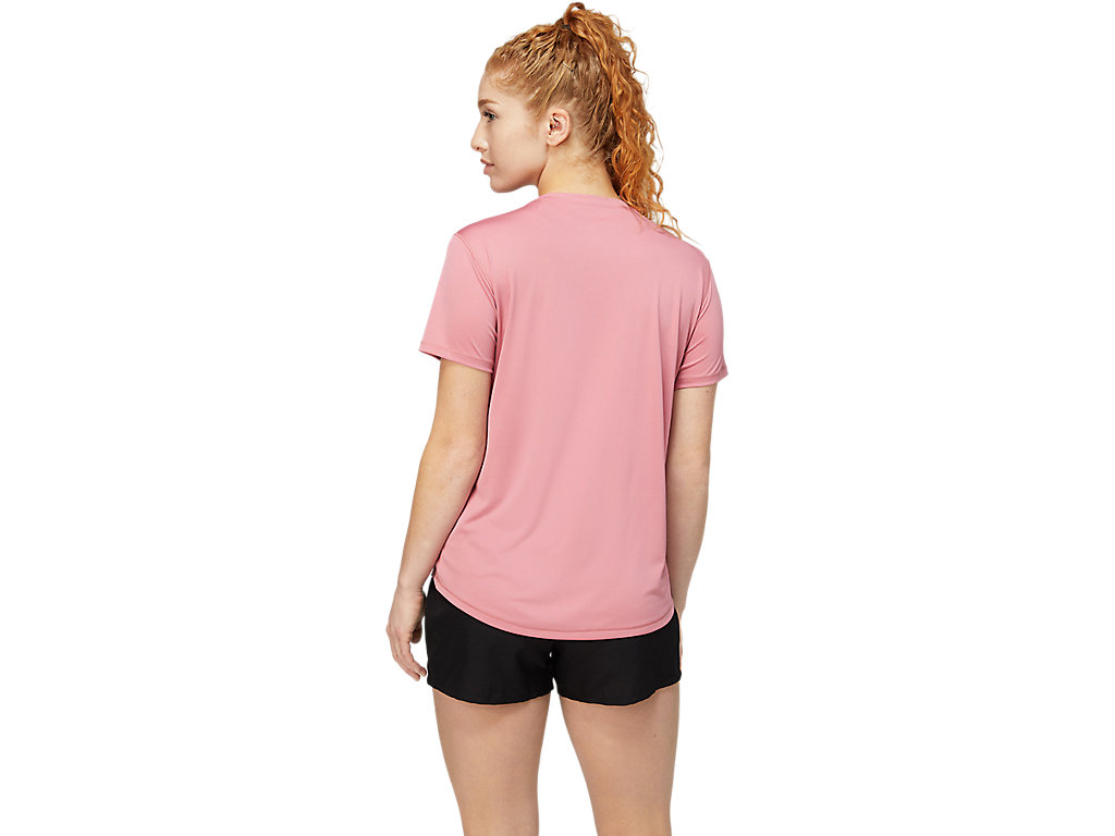 Rose Asics Nagare Women's Short Sleeve Tops | FXSP-54683