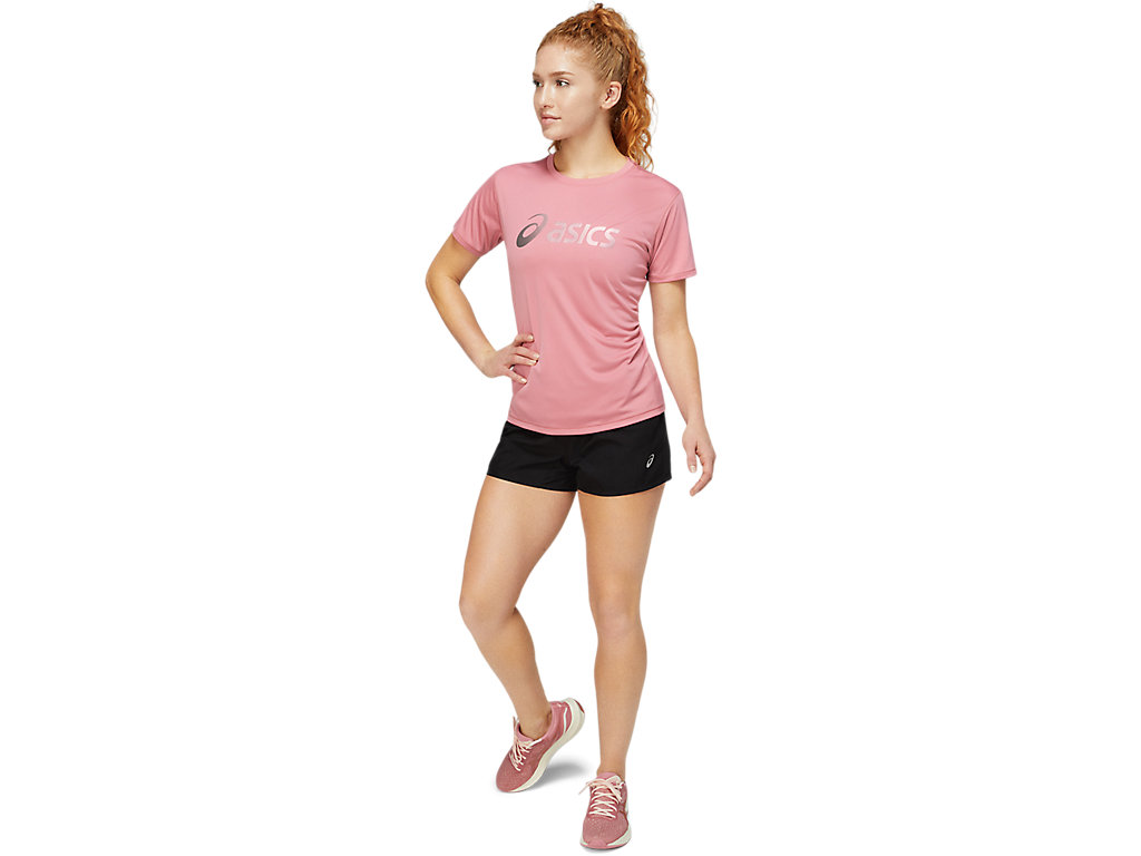 Rose Asics Nagare Women's Short Sleeve Tops | FXSP-54683