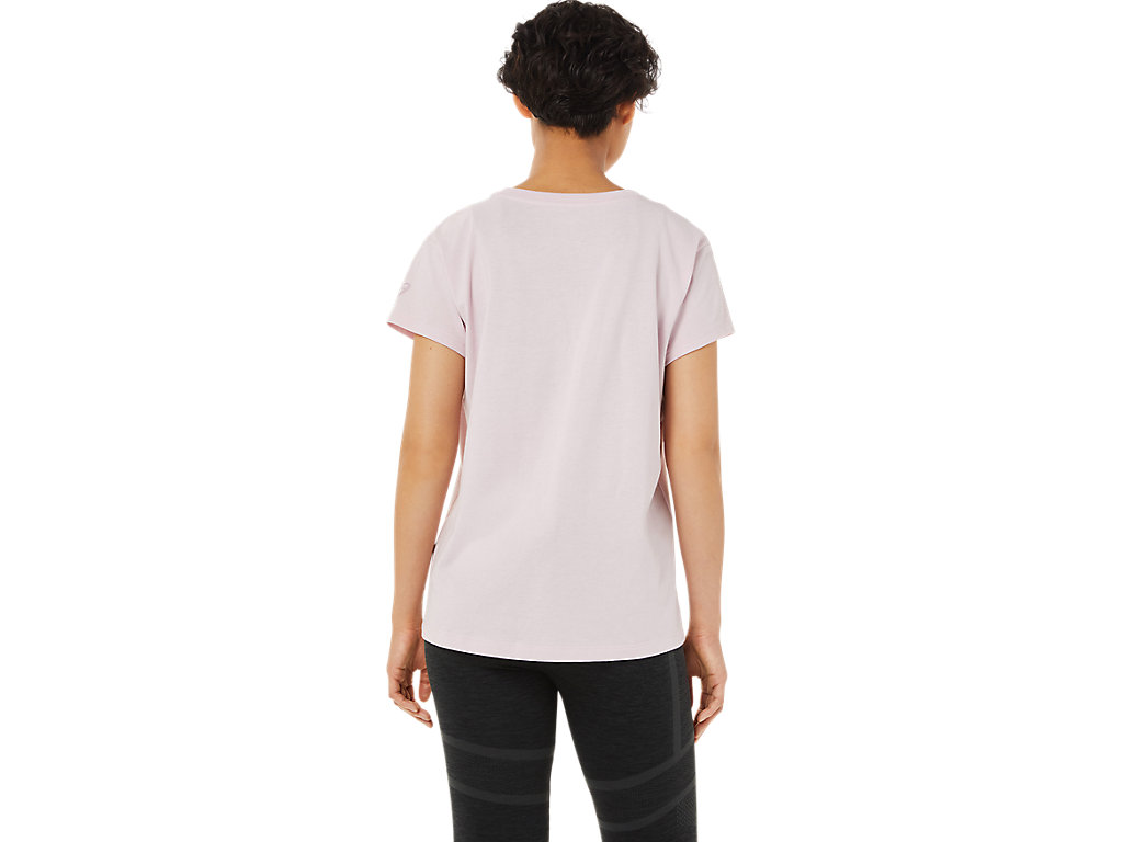 Rose Asics Race Women's Short Sleeve Tops | UVXA-69284