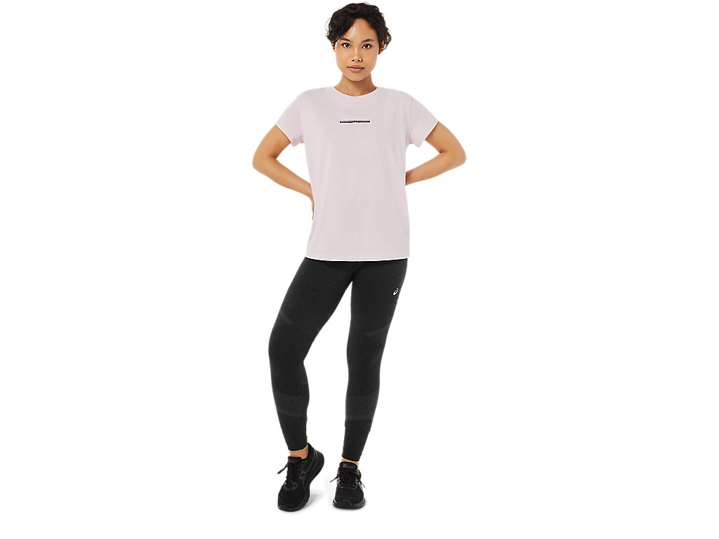 Rose Asics Race Women's Short Sleeve Tops | UVXA-69284