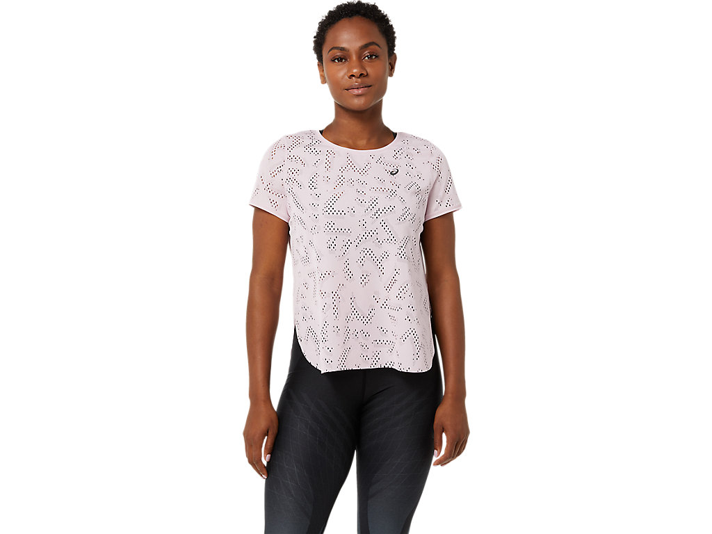 Rose Asics Ventilate Women\'s Short Sleeve Tops | EPFN-62489