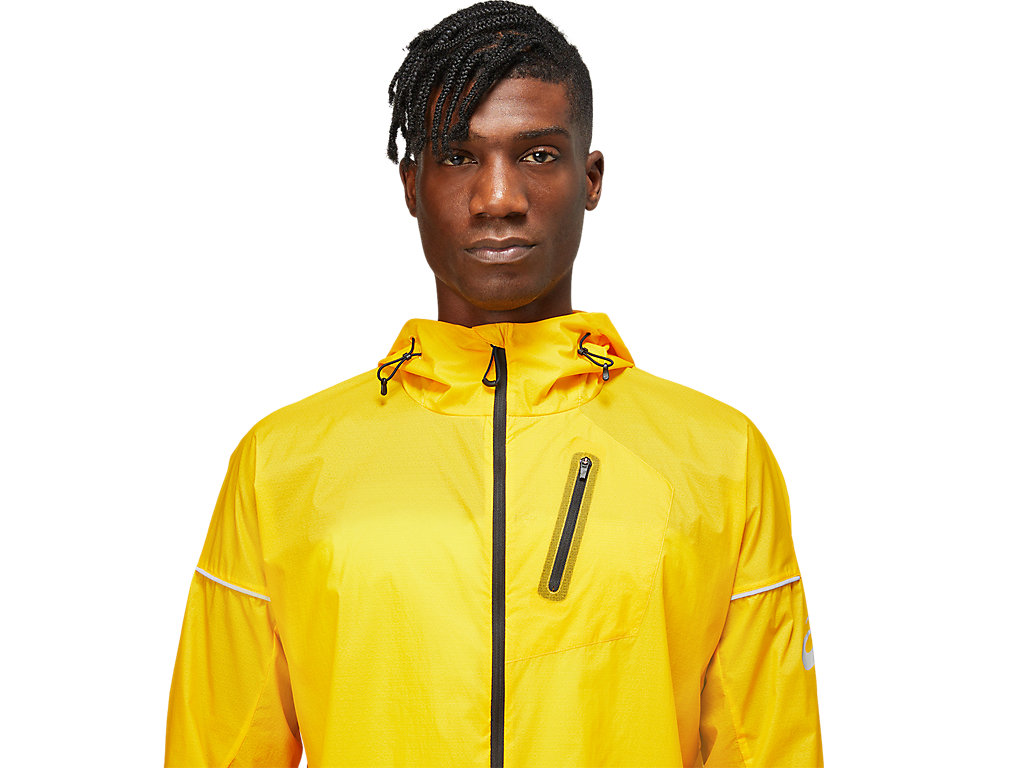 Sunflower Asics Fujitrail Men's Jackets | KRNT-23169