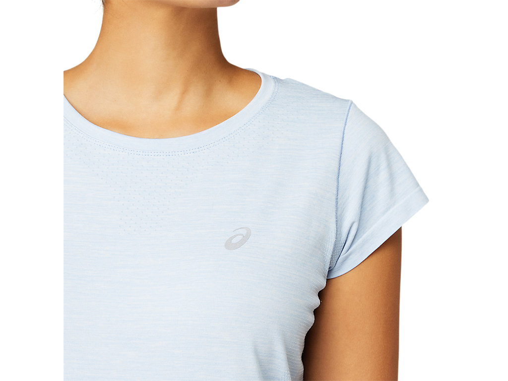 White Asics Race Women's Short Sleeve Tops | MJQB-04317