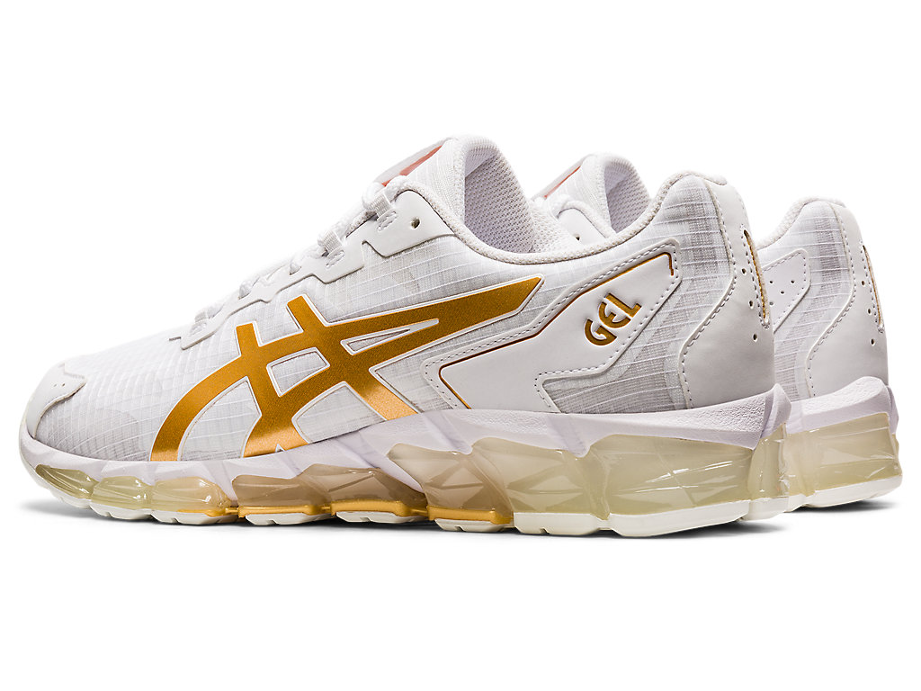 White / Gold Asics Gel-quantum Men's Sportstyle | KQGZ-02819