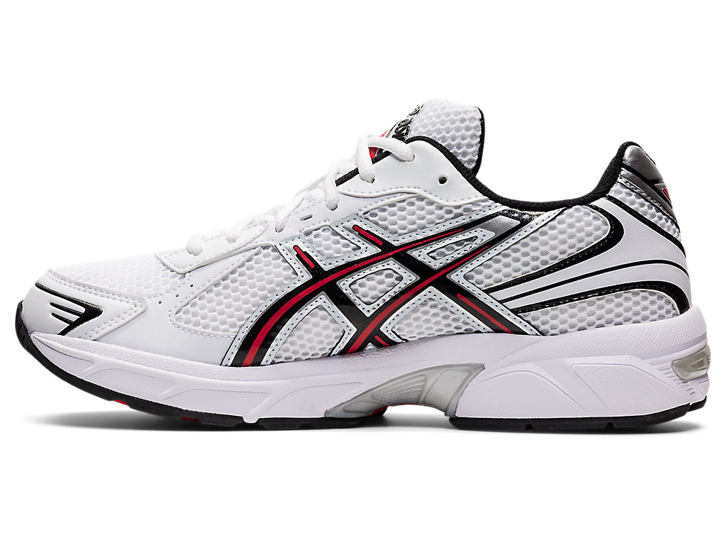 White / Red Asics Gel Men's Sportstyle | JLRY-38459